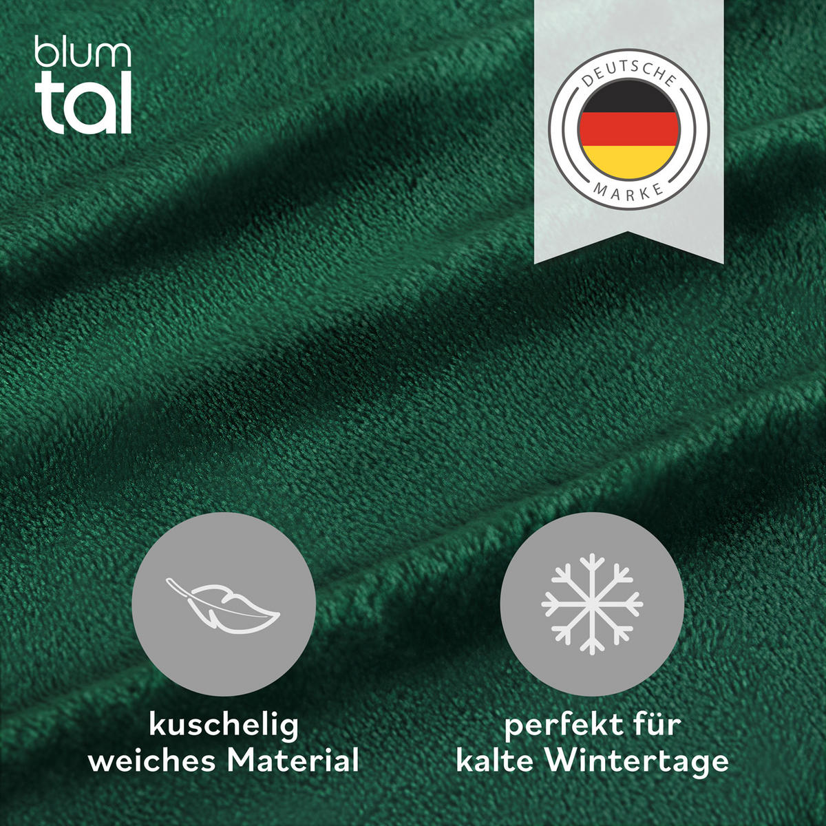 SPANNBETTLAKEN Cashmere Touch 180x200 cm Plüsch Dunkelgrün - Dunkelgrün, Textil (200/180cm) - Blumtal