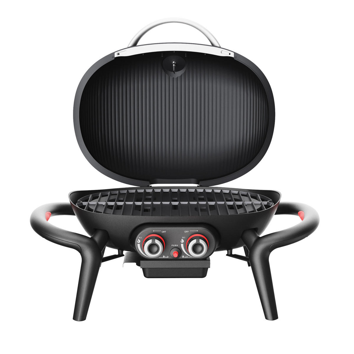 TISCHGRILL KENAI Set Schwarz - Schwarz, Kunststoff/Metall (73/38/50cm) - TAINO