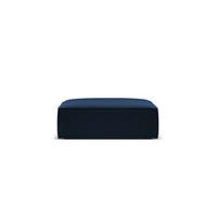 POUF Kaelle aus Samt königsblau - Blau, Textil (80/38/100cm) - Micadoni