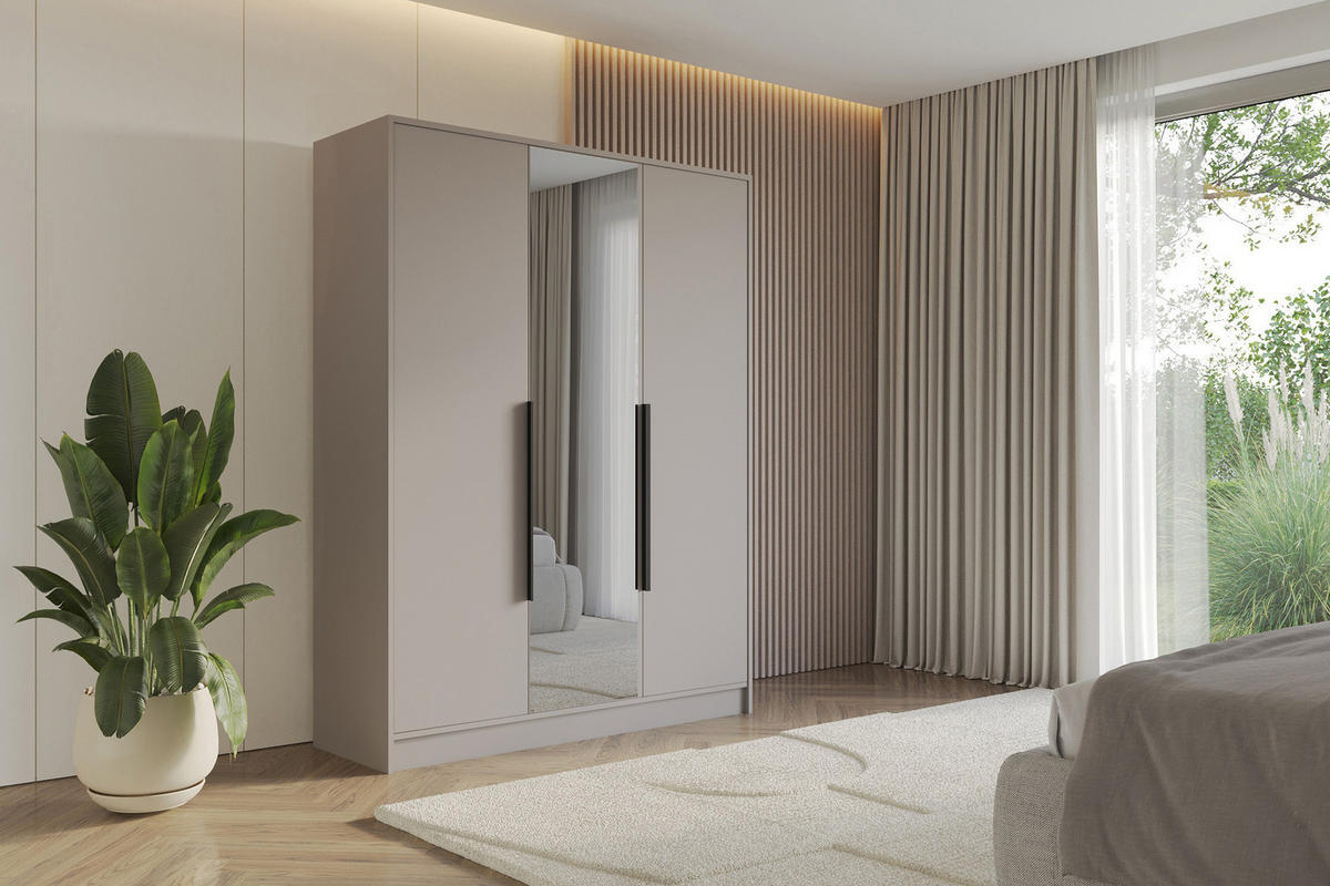 KLEIDERSCHRANK - LUSSO - 150 - Kaschmir - Kaschmir, Holzwerkstoff (150/200/51cm) - ALTDECOR