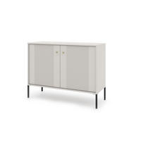 SIDEBOARD ISEO Beige, Schwarz 104x39x79 cm - Beige/Schwarz, Holzwerkstoff (104/79/39cm) - FURNLUX