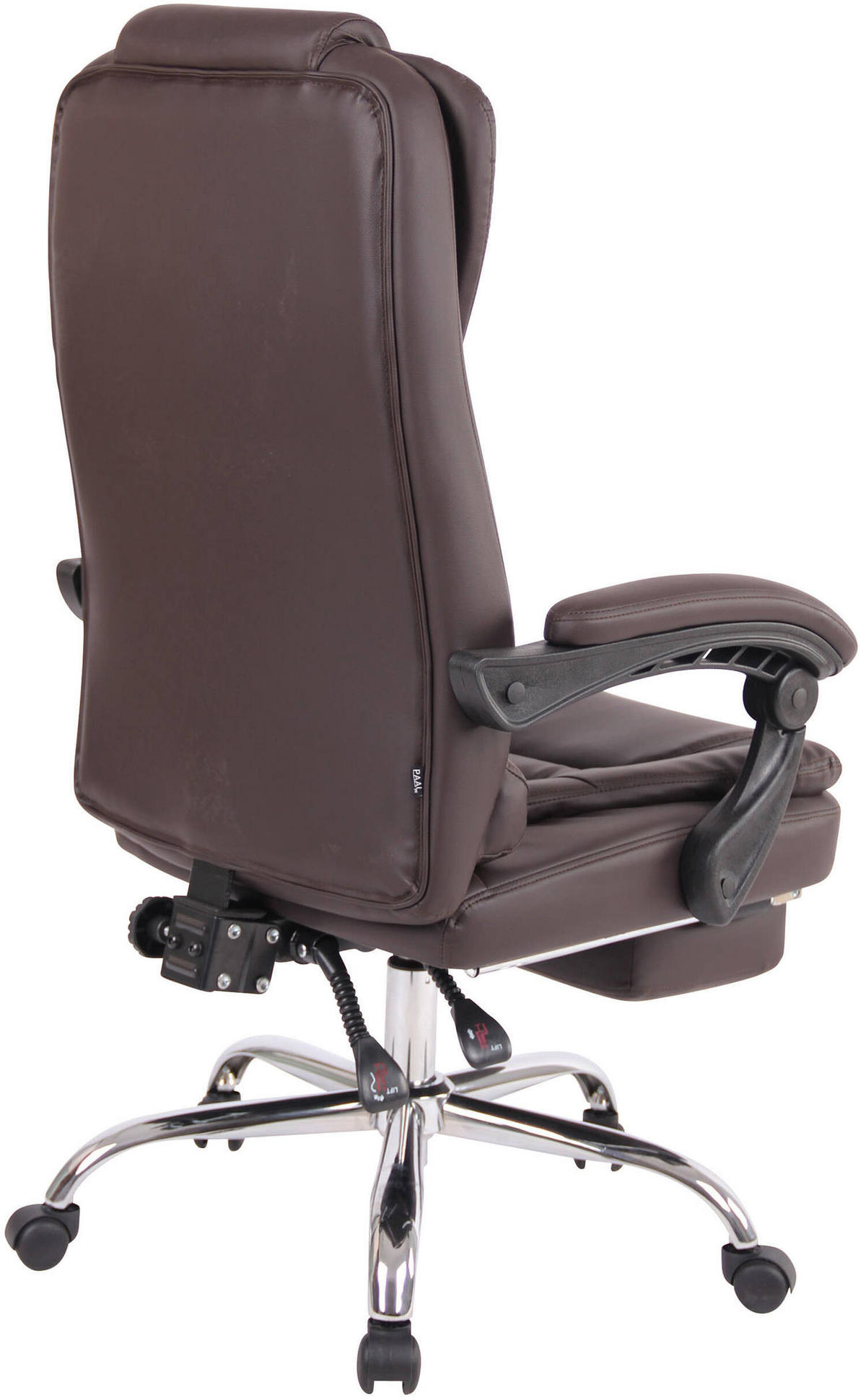 BÜROSTUHL Onix, Kunstleder Braun - Braun, Textil/Metall (67/125/68cm) - TPFLiving