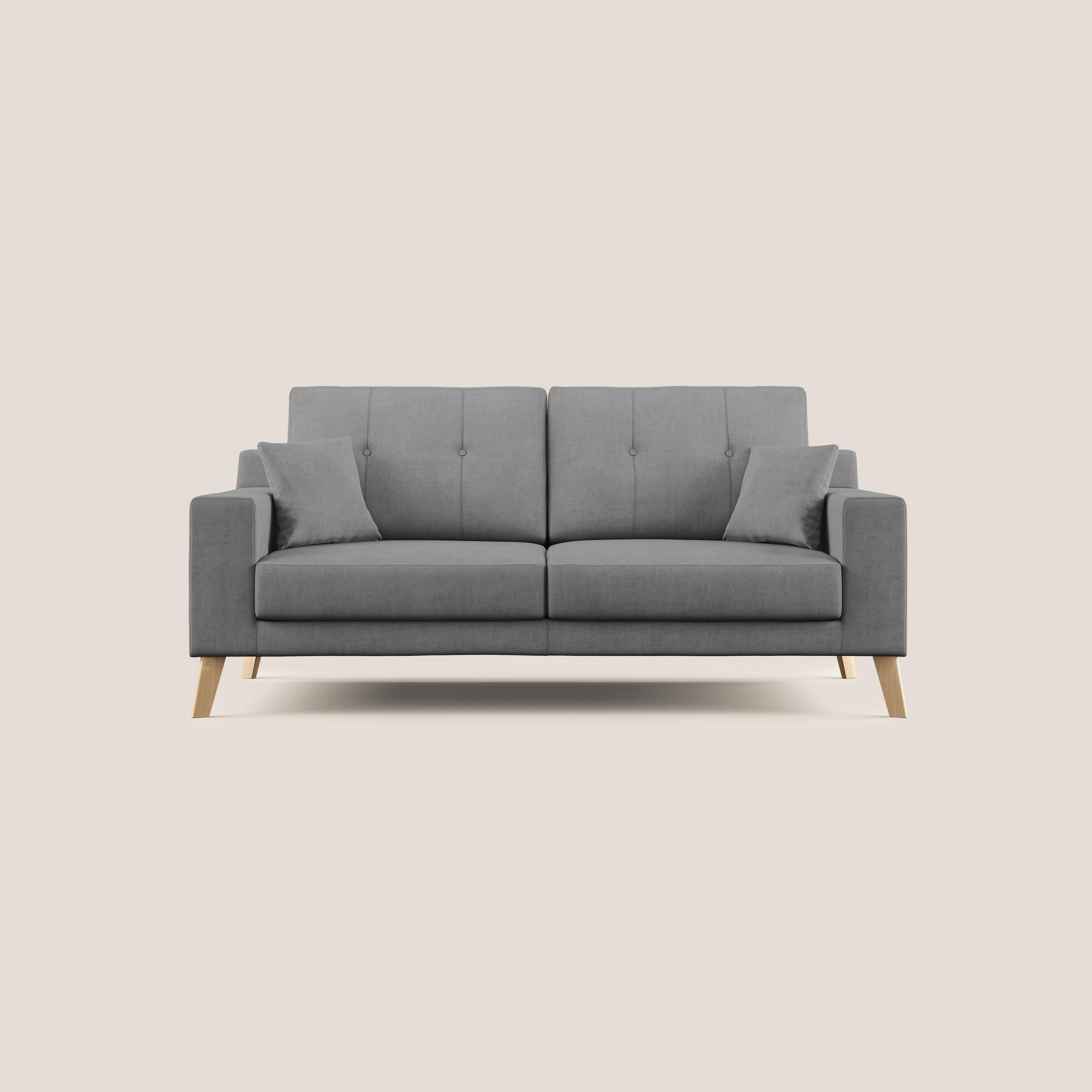 LINEARSOFA Danish - Grau, Textil (166/95/91cm) - Divani.store