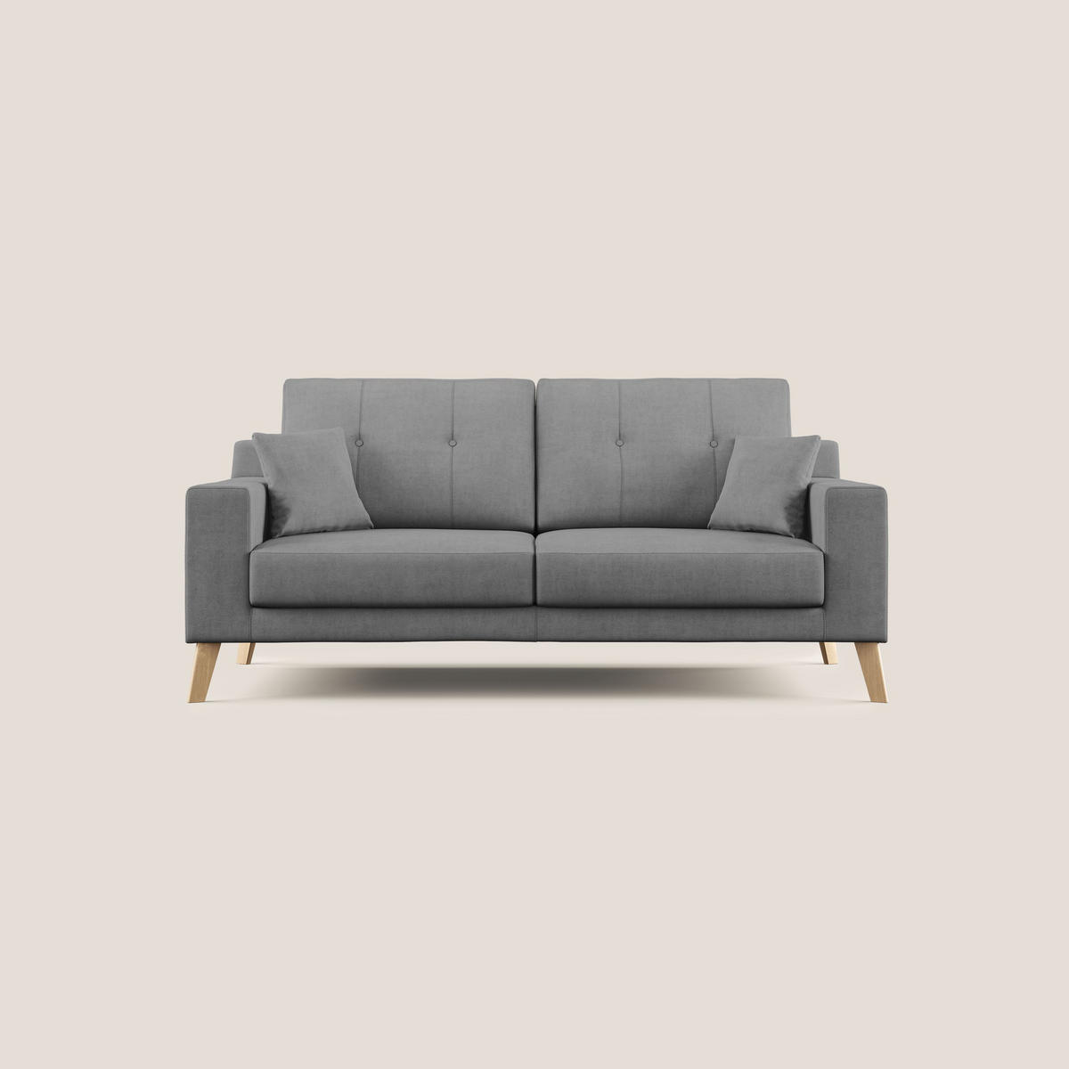 LINEARSOFA Danish - Grau, Textil (206/95/91cm) - Divani.store