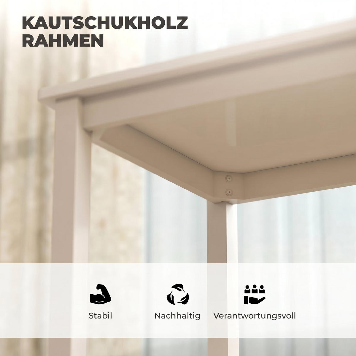 ESSGRUPPE mit 1 Tisch und 2 Stühlen Weiß 80.0/60.0/74.5 cm - Weiß, Holz (60/74.5/80cm)