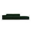 SOFA Jodie aus Samt flaschengrün 3 Sitzplätze - Dunkelgrün, Textil (262/70/102cm) - Micadoni