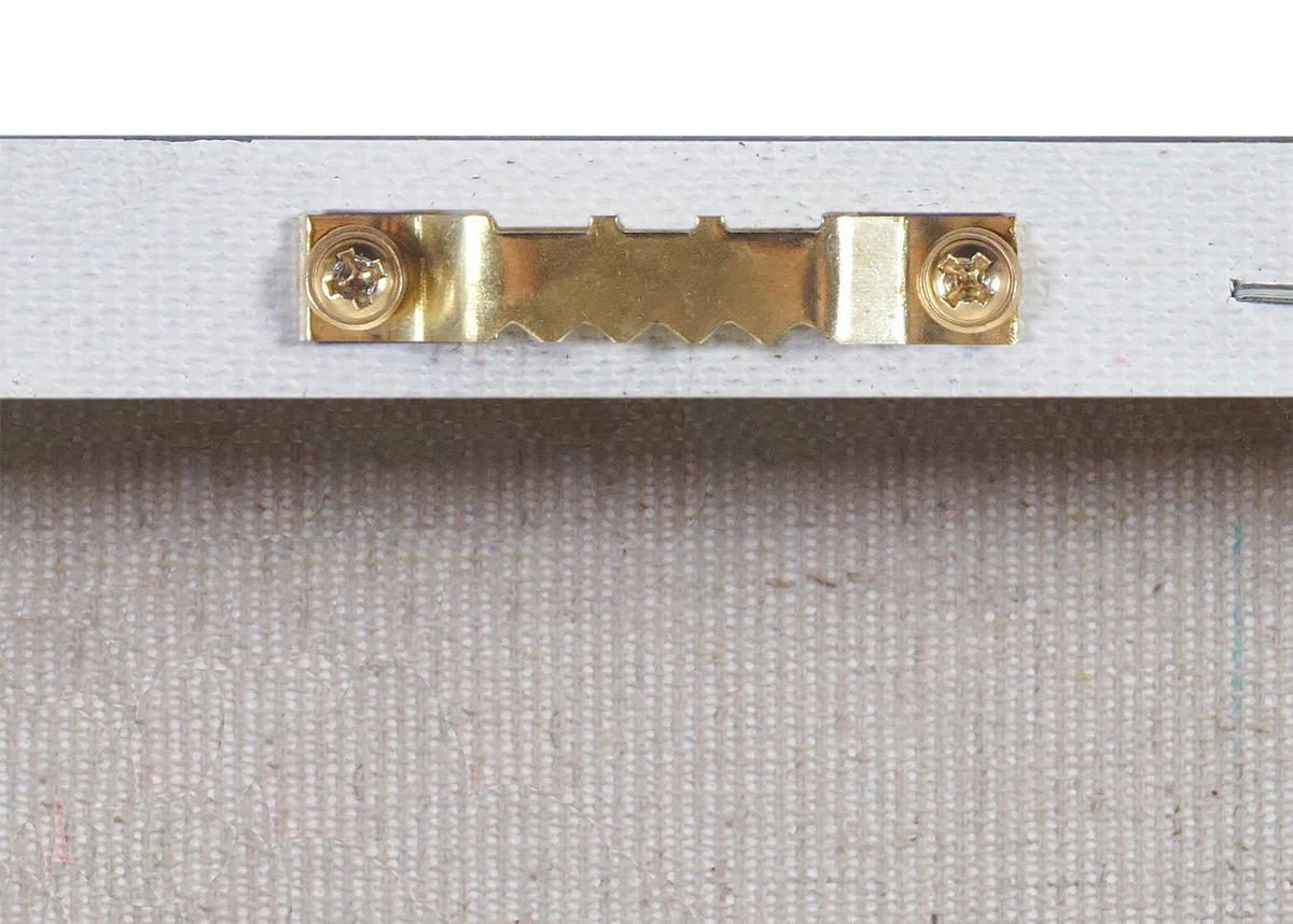 ÖLGEMÄLDE WEIßER LÖWE HANDGEMALT Mehrfarbig - Multicolor, Textil (90/120cm) - MCW