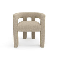 STÜHLE Bouclé-Stoff Taupe 66cm - Taupe, Textil (66/68/55cm) - Sia Home