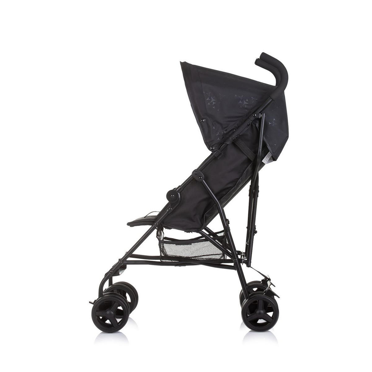 BUGGY Point schwarz 5-Punkt-Gurt, Rückenlehne verstellbar, Korb - Schwarz, Metall (66/46/100cm) - Chipolino