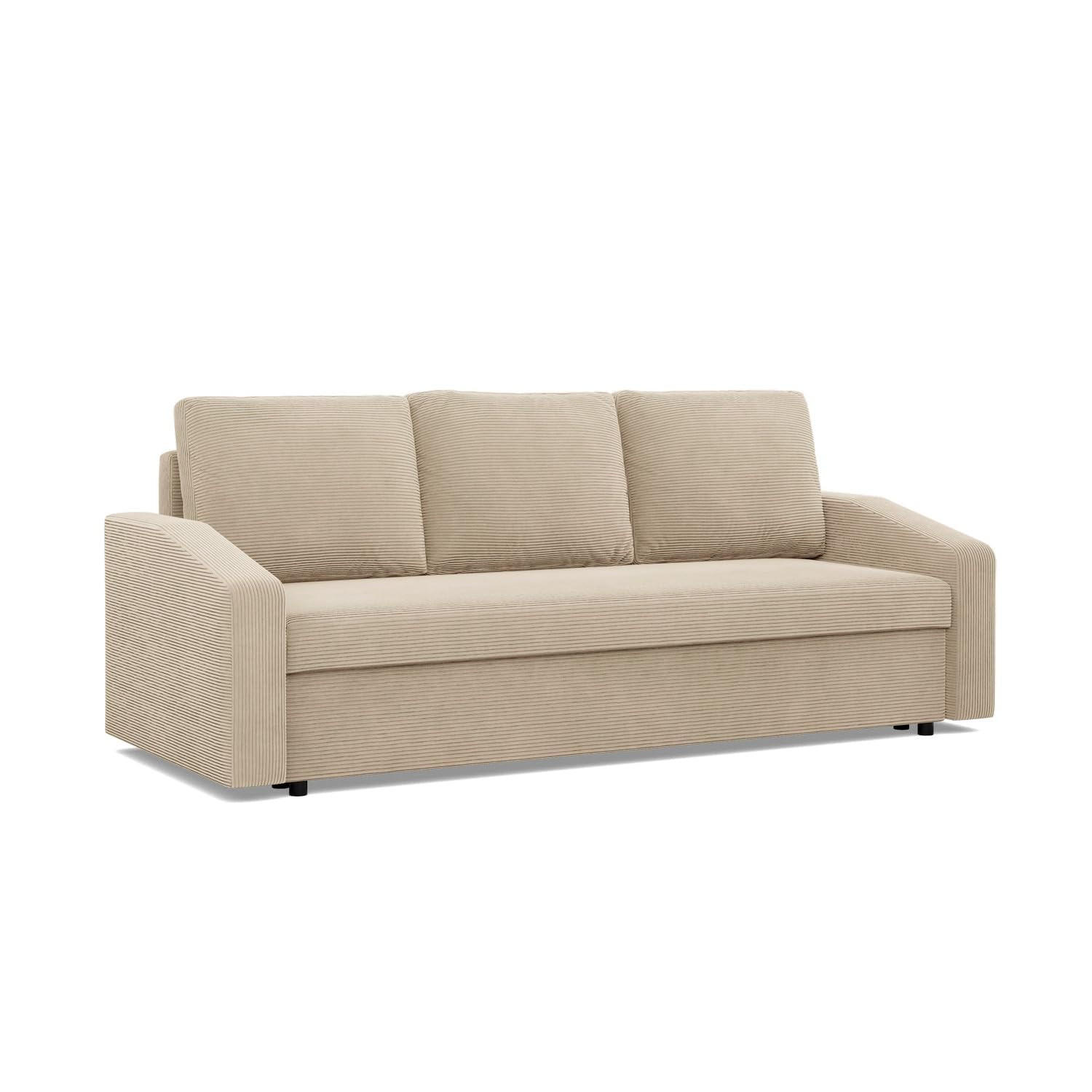 Mebligo Sofa Beige 220x92x92 cm