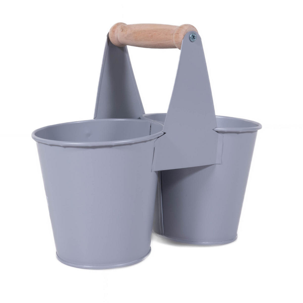 KRÄUTERTÖPFE Botanical - Grau, Metall (10cm)