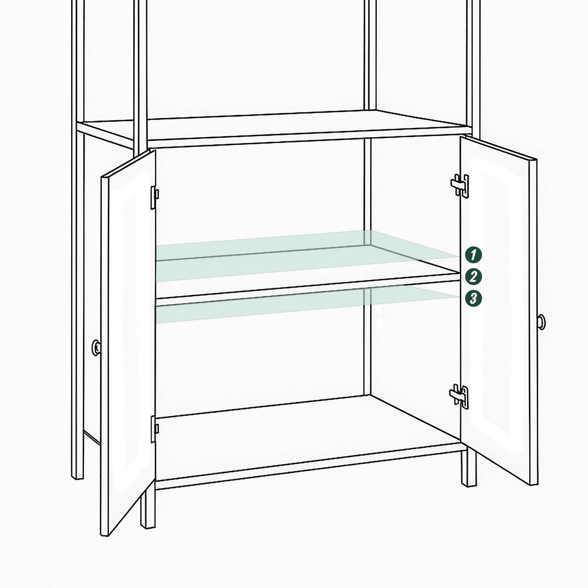 BÜCHERREGAL - Braun, Holzwerkstoff/Metall (60/159.5/24cm) - Relaxdays