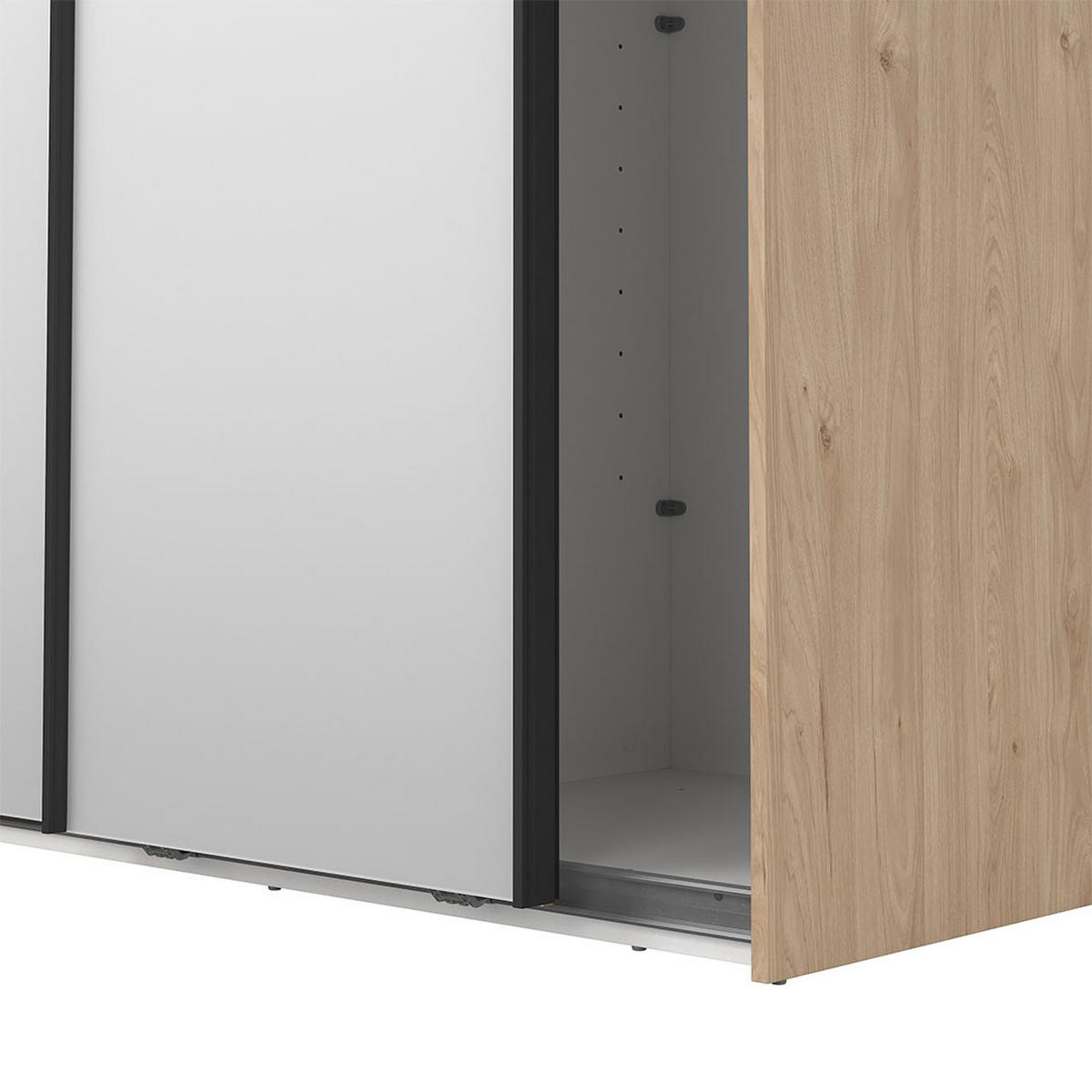 SCHIEBETÜRENSCHRANK, Como, Eiche, Holzwerkstoff, 119 x 67 x 221 cm - Eichefarben, Holzwerkstoff (119/221/67cm) - ebuy24