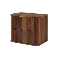 BADEZIMMERSCHRANK, Eiche-Nussbaum, Goldene Griffe, 41,5 x 60 x 51,7 cm - Dunkelbraun/Goldfarben, Holzwerkstoff/Kunststoff (60/51.7/41.5cm) - 3XE LIVING