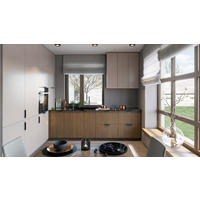 ECKKÜCHE 300 x 240 cm – Sorento – in Dunkle Eiche & Beige / Matt - Dunkelbraun/Beige, Holz/Metall (300/247/58cm) - ROYAL24_MARKT