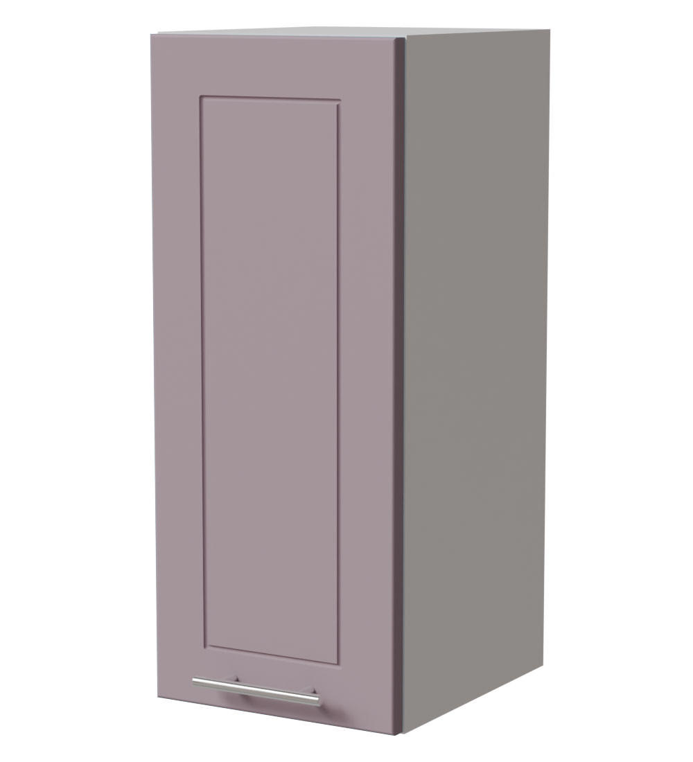 HÄNGESCHRANK Bari W2/30 RAL 4009 pastellviolett (K5) / Weiß Matt 30 / 32,5 / 72cm - Violett/Weiß, Holz/Holzwerkstoff (30/72/32.5cm) - Feldmann-Wohnen