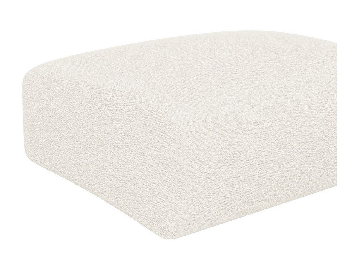 SITZHOCKER - 1 Person - Stoff - Weiß - POGNI - Weiß, Textil (75/45/75cm) - Vente-Unique