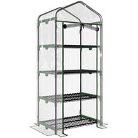 FOLIE SKLENÍK, průhledný, PVC, ocel - průhledná, plast (50/160/70cm) - Outsunny