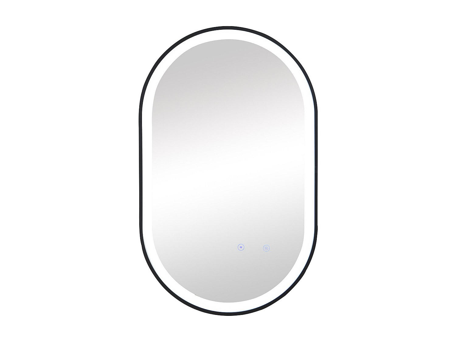 BADSPIEGEL - 60 cmcm x 4.05 cmcm - Glas, Metall - Schwarz - ALARICO - Schwarz, Glas/Metall (60/90/4.05cm) - Vente-Unique