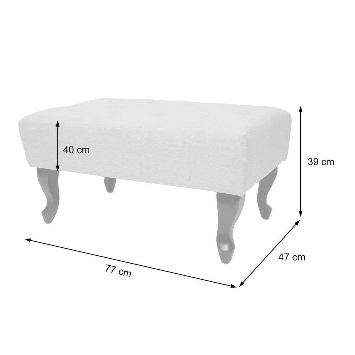 OTTOMANE WASSERABWEISEND Grau - Grau, Textil (77/39/47cm) - MCW