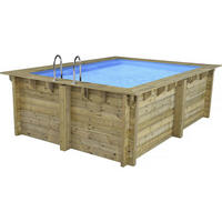 POOL AUS HOLZ maldives - Braun, Holz (3.2/3.2cm) - Habitat Garten