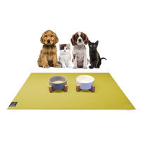 NAPFUNTERLAGE, Öko-Tex, Rechteckig Set 30x40 + 40x60 cm Mangogelb - Gelb, Textil (40/60cm) - SANOZOO