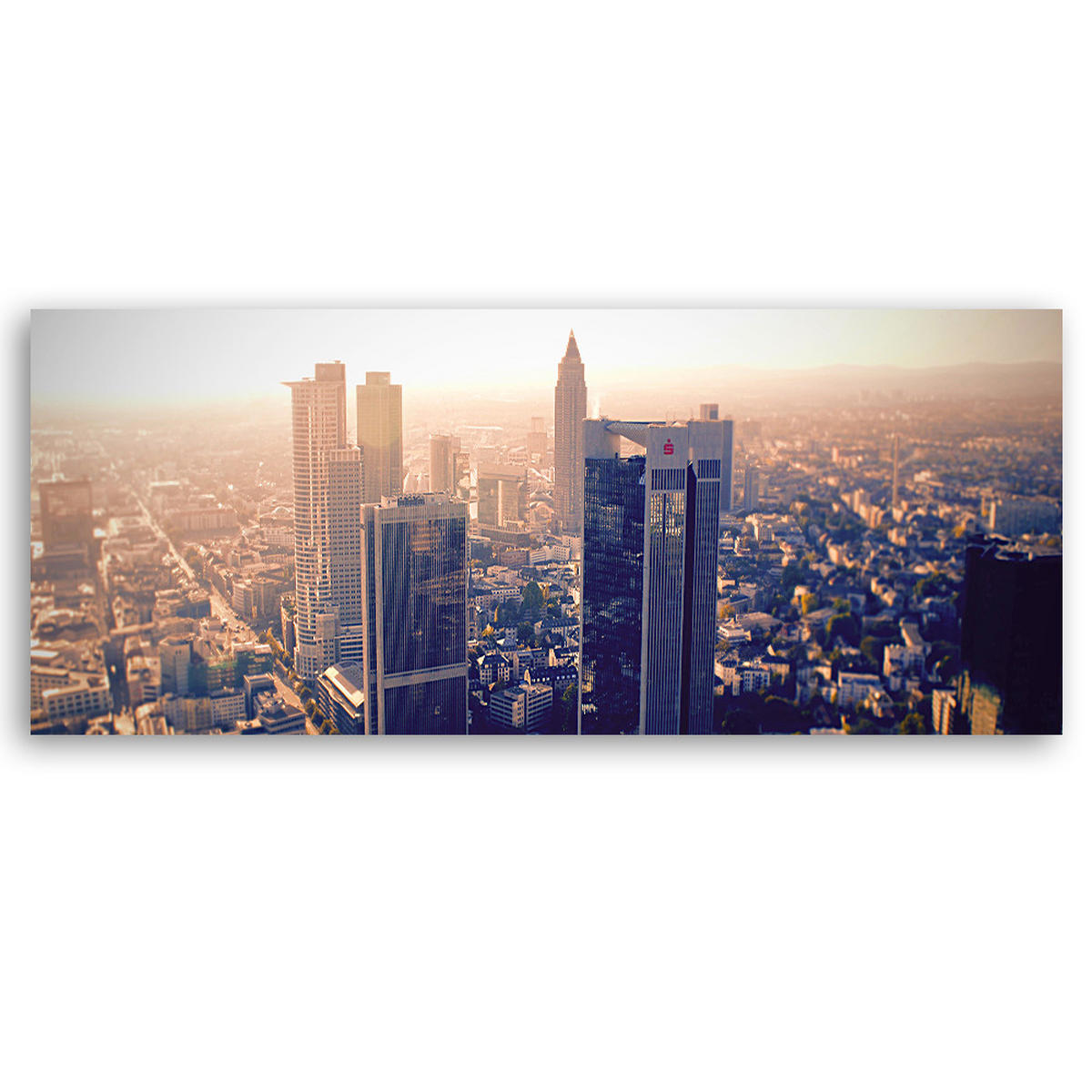 WANDBILD new yorker stadtsilhouette - Grau, Textil (90/30cm) - Feeby