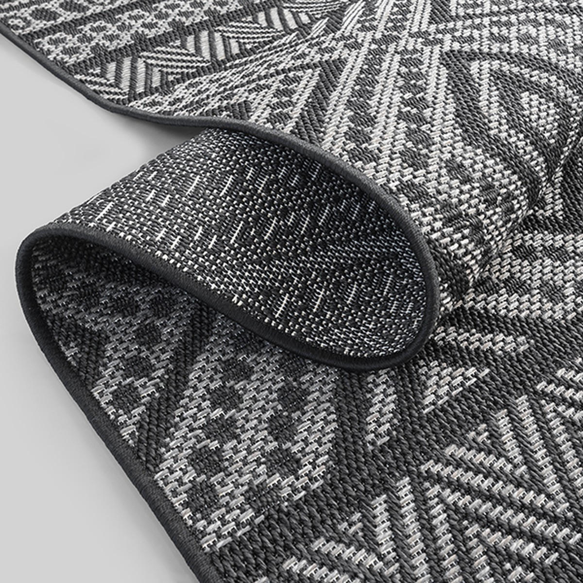 TEPPICHLÄUFER Berber ESERA Polypropylen Anthrazit 80 x 150 cm - Anthrazit, Textil (80/150cm) - KADIMA DESIGN