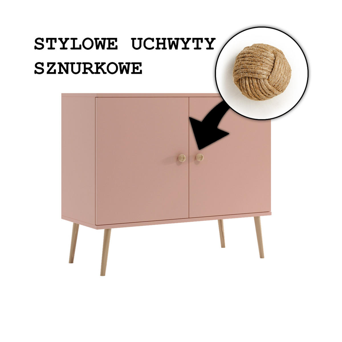 KOMMODE Ikon 100 Rosa, Türkommode - Rosa, Holzwerkstoff (100/85/42cm) - Bettso