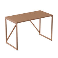 SCHREIBTISCH 120 cm, Braun - Braun, Metall (120/60/78cm) - Oviala