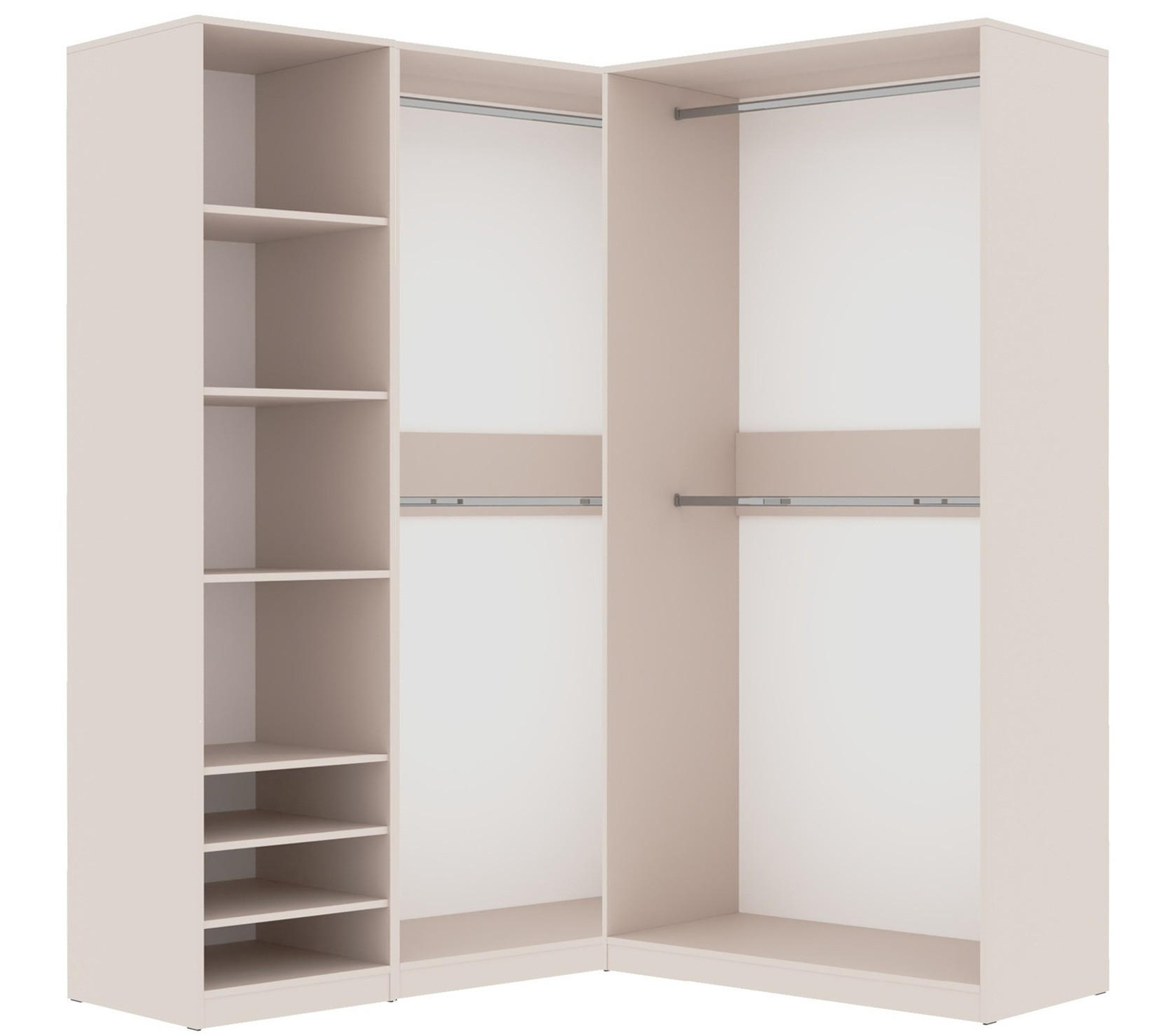 KLEIDERSCHRANK OFFEN TRES Y/C CASHMERE 150-151/206/51 cm - Kaschmir, Holzwerkstoff (250/206/51cm) - Marmex Möbel