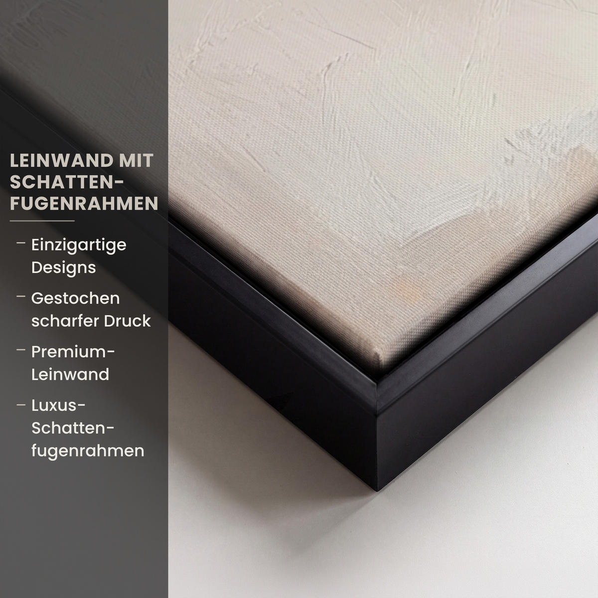 LEINWAND Bilder mit Rahmen - Korb - Eier - Rosa - 50x50 - Beige, Textil (50/50cm) - MuchoWow