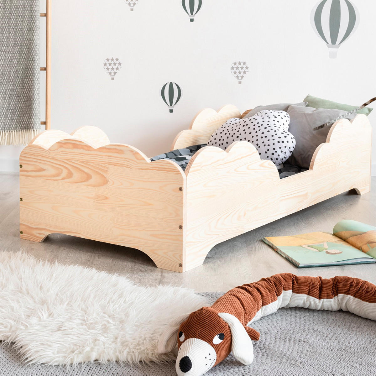 POSTEL 90/190 Josy Přírodní dřevo - hnědá, dřevo (90/190cm) - Petits-meubles