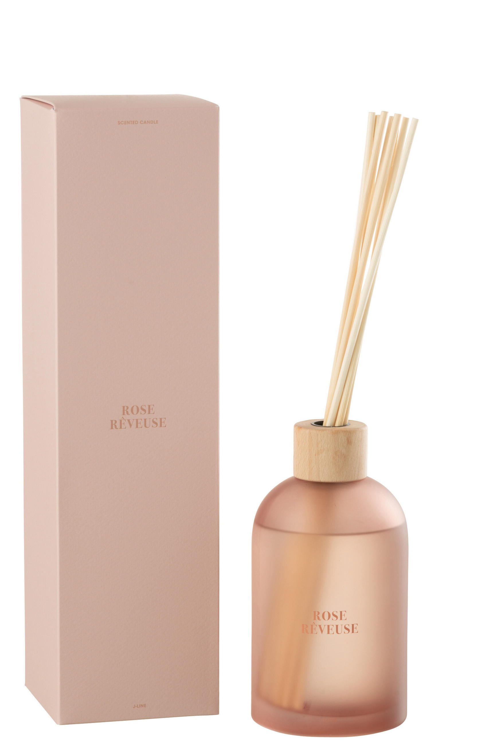 DUFTSPENDER HAUSPARFUM ACCORDS ESSENTIELS - Rosa - 550 ml - Pink, Paraffin (9.5/35.5/9.5cm) - J-Line
