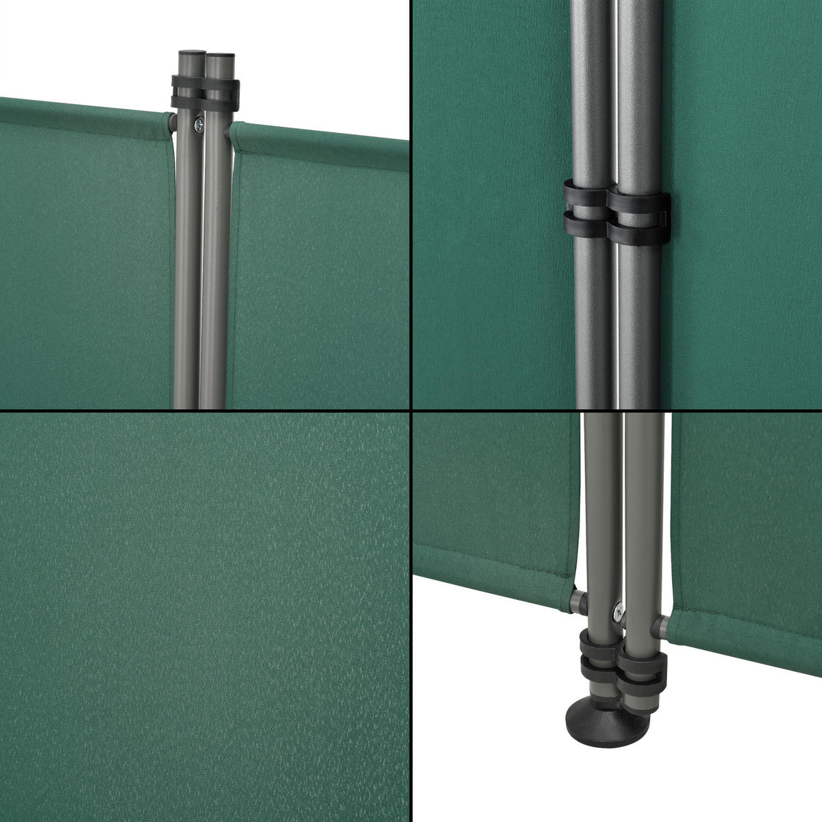 SICHTSCHUTZ Modica - Dunkelgrün, Textil/Metall (215/170cm) - pro.tec