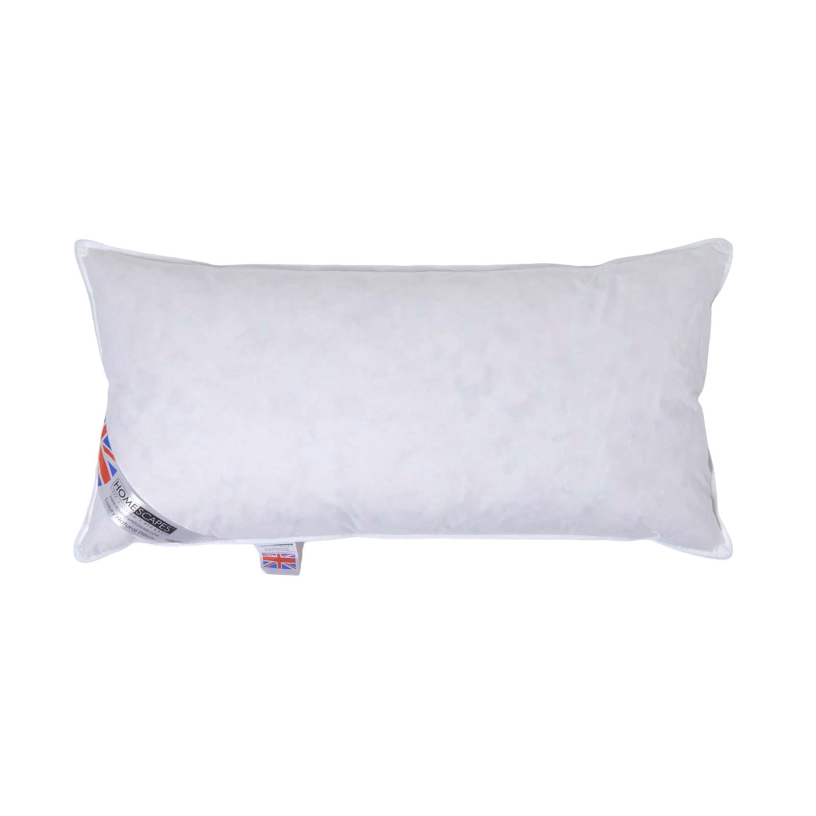 KOPFKISSEN 40/80 cm, Daunenkissen medium-weich - Weiß, Textil (40/80cm) - Homescapes