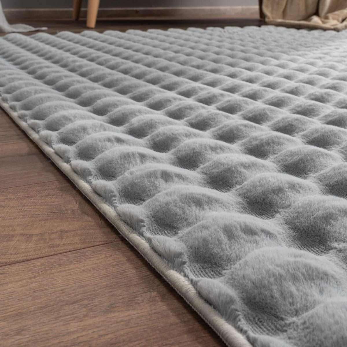 HOCHFLORTEPPICH 80/150 cm Arnheim 741 - Grau, Kunststoff (80/150cm) - Paco Home