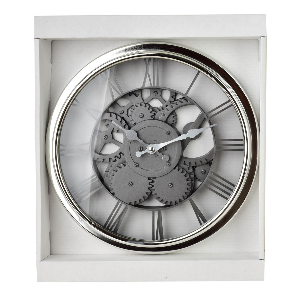 WANDUHR Ramsey Silber 30,5x30x5 cm Kunststoff - Silberfarben, Kunststoff (5/30/30.5cm) - Mondex