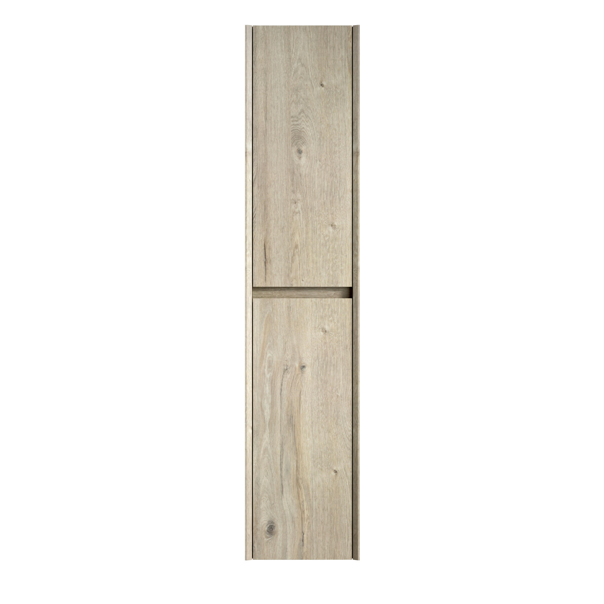 BADZIMMERSCHRANK 140 cm Off White Holzoptik - Weiß, Holzwerkstoff (24/30/140cm) - Beauniv