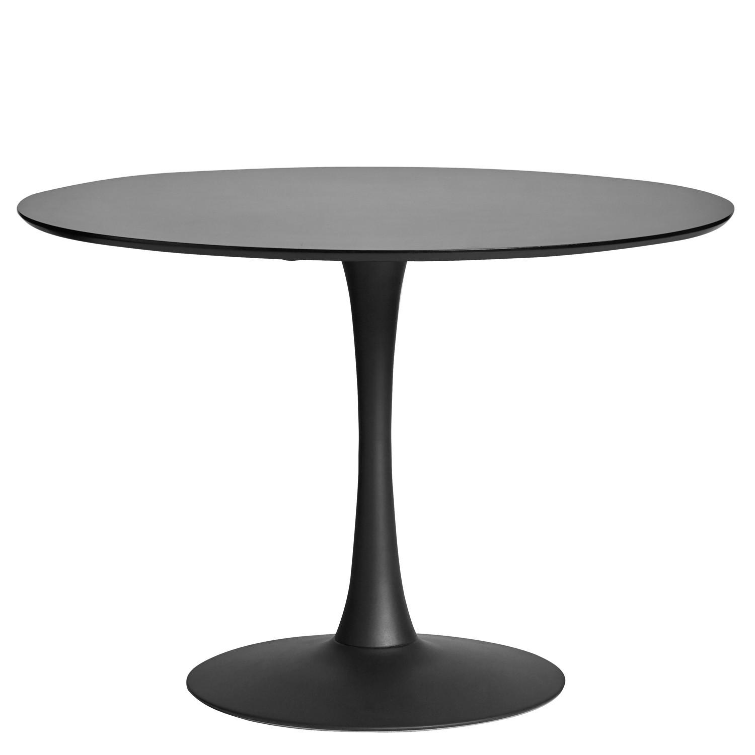 Calicosy Esstisch Schwarz 110x75x110 cm