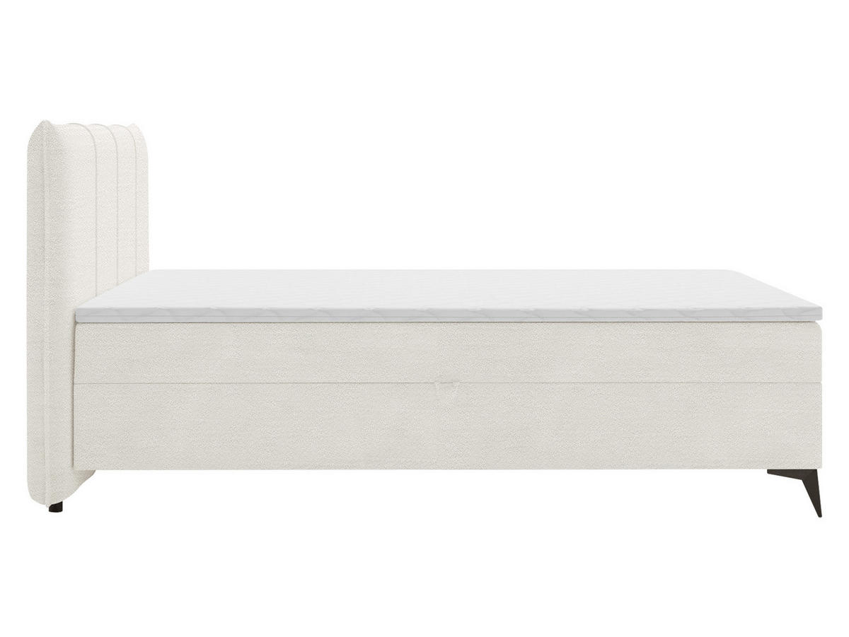 BOXBETT Eco Bis - H3 - Creme/Schwarz, Holz/Holzwerkstoff (140/200cm) - MIRJAN24