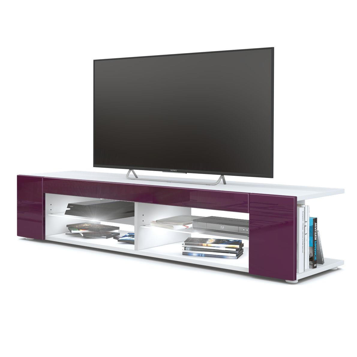 Vladon Lowboard Brombeere 134.5x30.5x38.5 cm