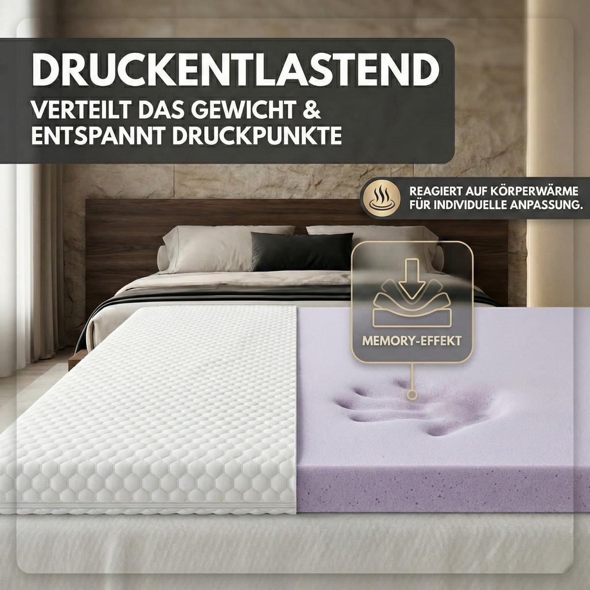 TOPPER Soft 180x200cm - Weiß, Textil (180/200cm) - Arensberger