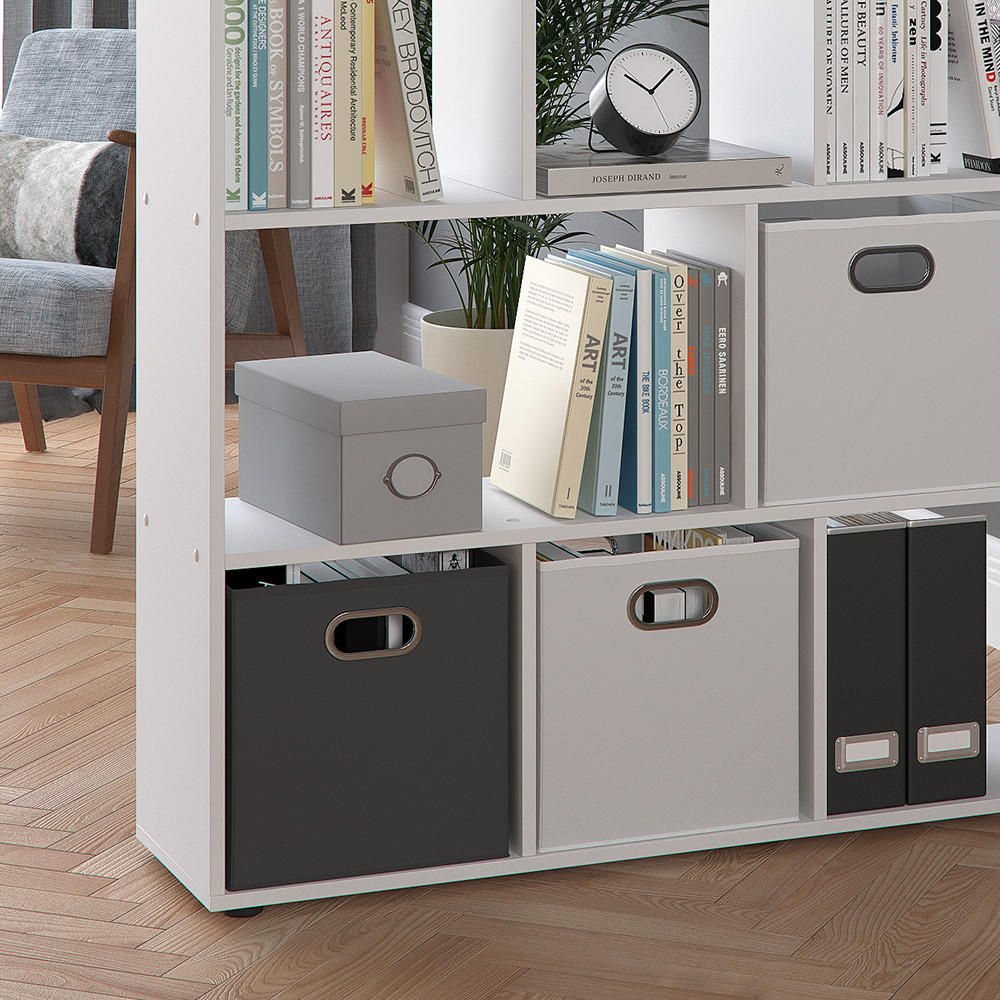 RAUMTEILER Pilar Weiß 131.6 x 143 cm - Weiß, Holzwerkstoff (131.6/143/29cm) - Vicco