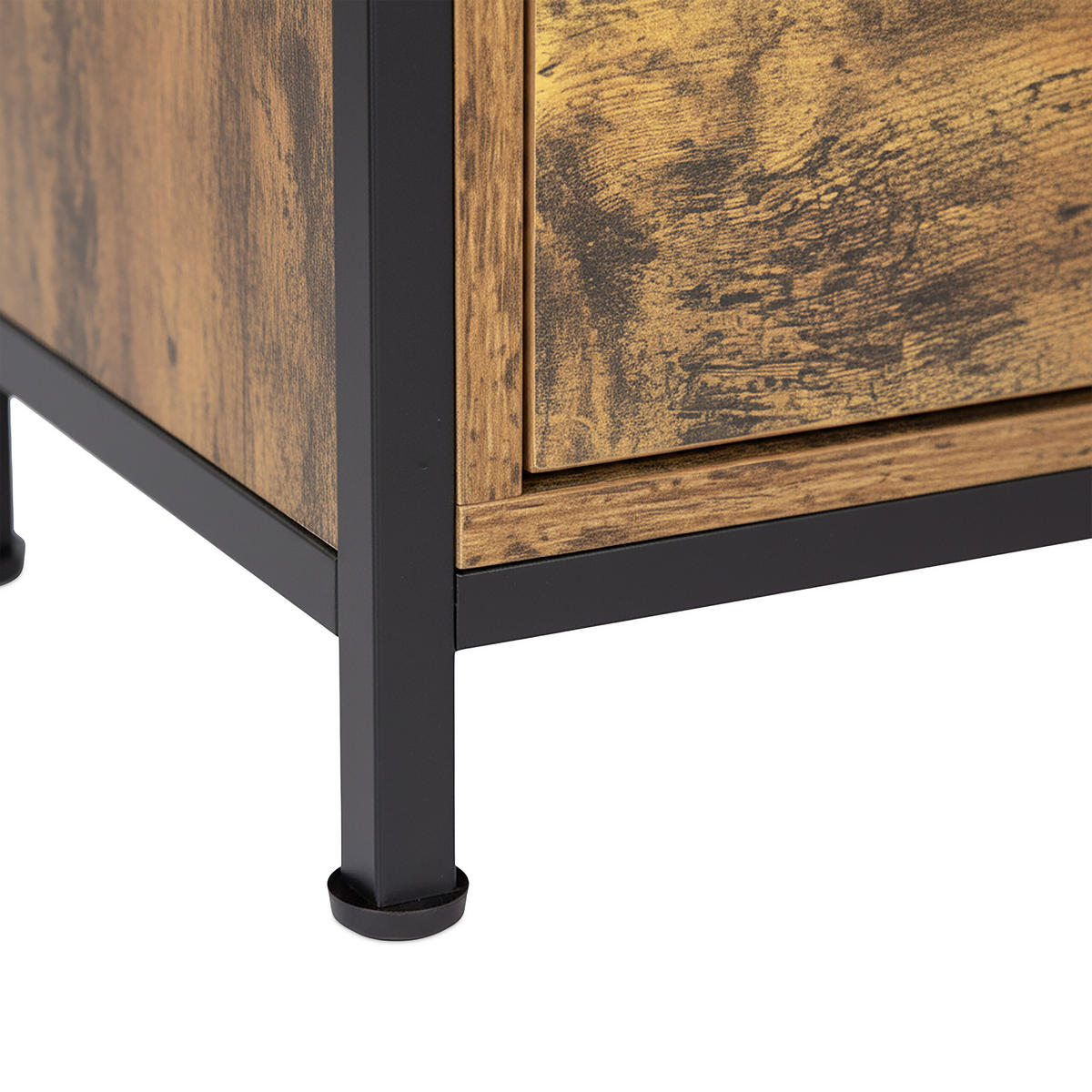 TV-LOWBOARD - Braun, Holzwerkstoff/Metall (120/50/40cm) - Relaxdays