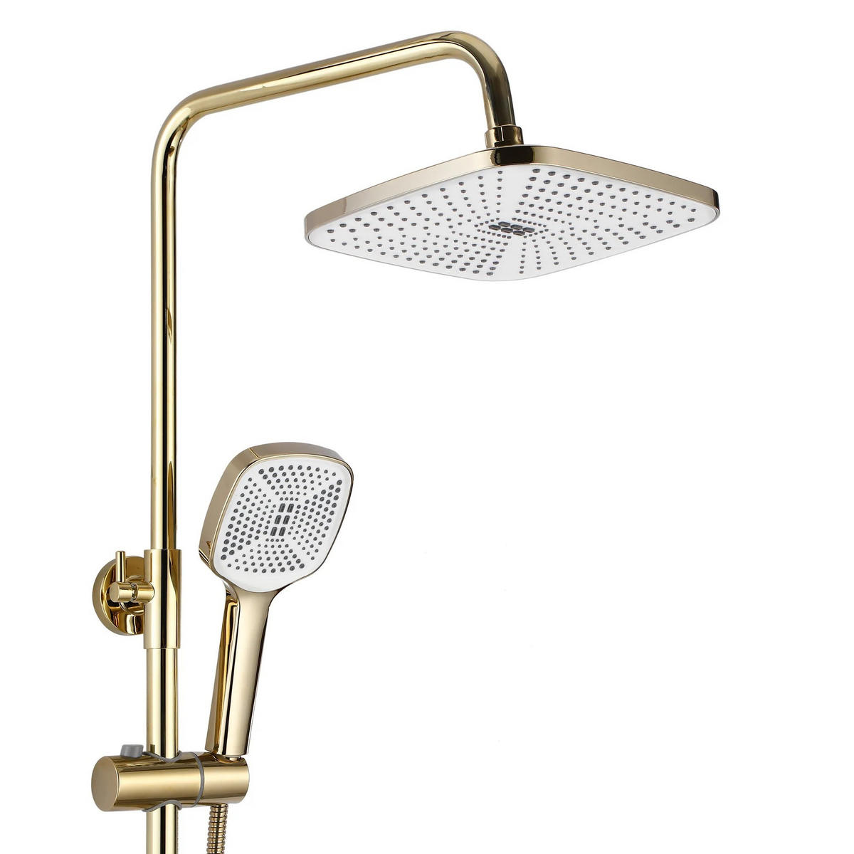 DUSCHGARNITUR Rea Argus Gold - Goldfarben, Metall (23/144/44cm) - REA