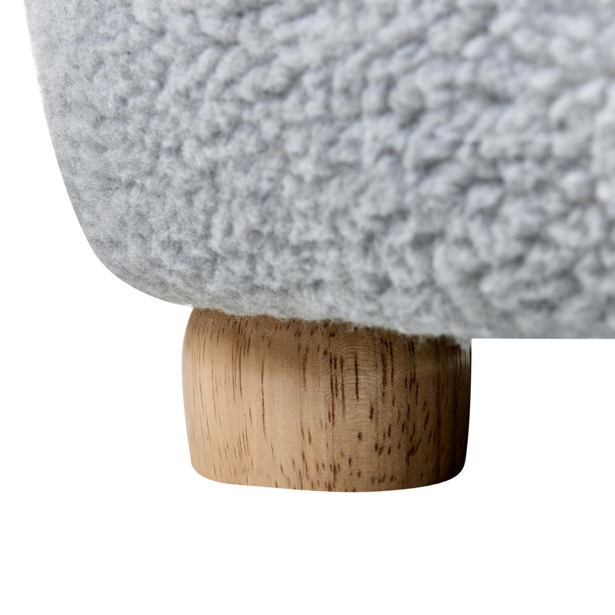 KINDERSESSEL Grau Ula - Braun/Grau, Textil (54/55/55cm) - Beliani
