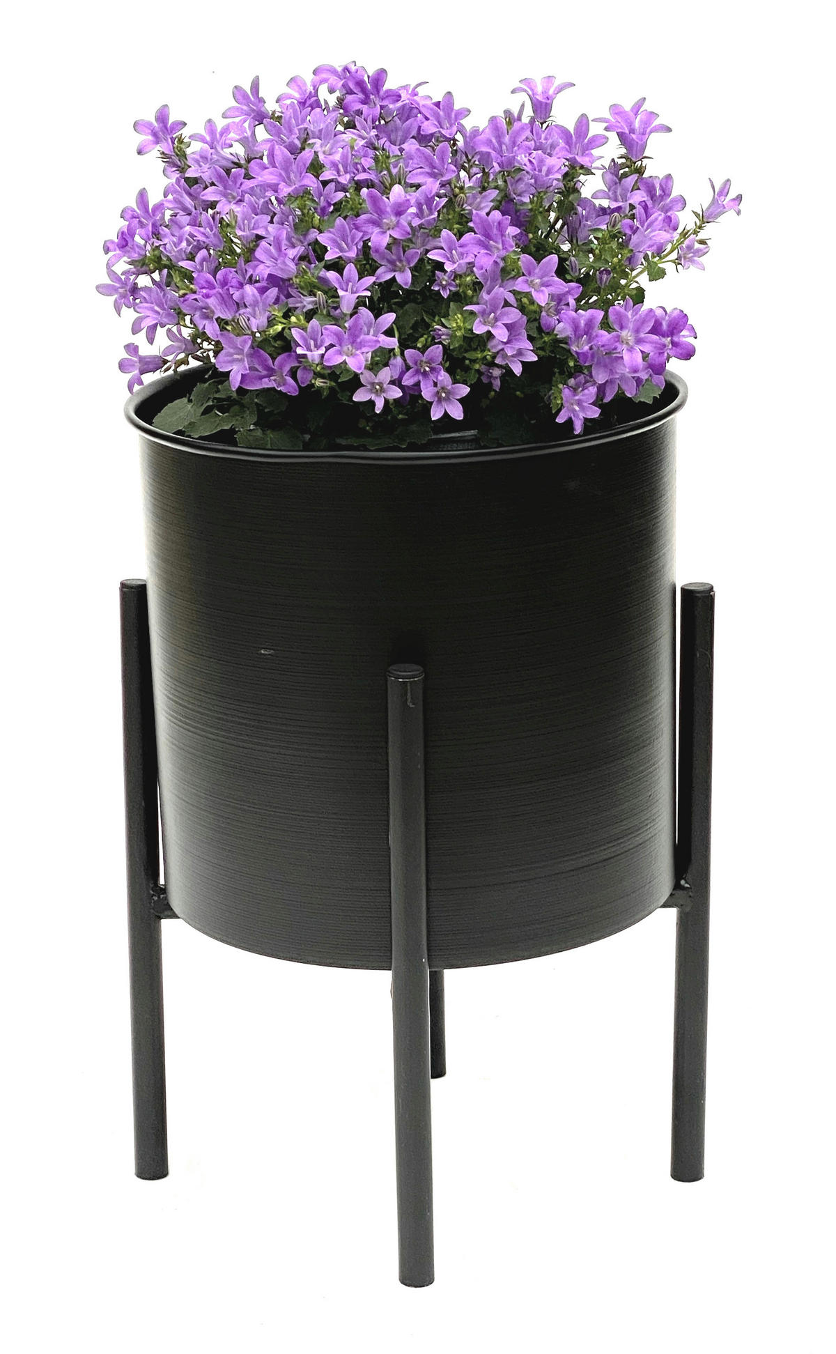 BLUMENSTÄNDER Metall Schwarz 21/21/32 cm - Schwarz, Metall (16.5/24/16.5cm) - DanDiBo