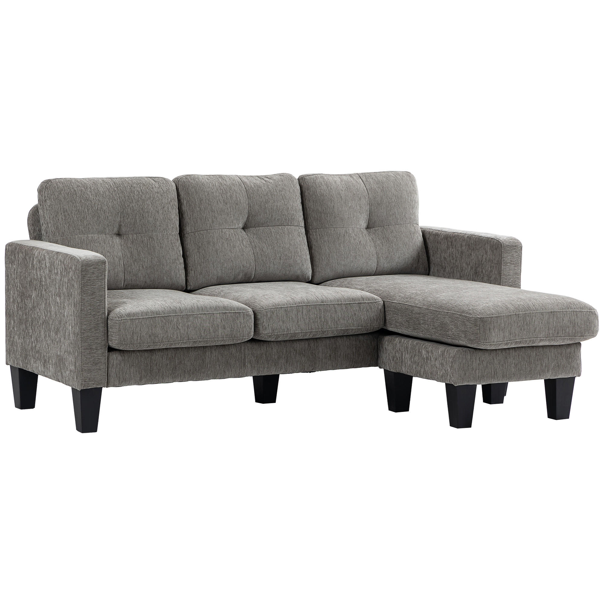 ECKSOFA Braun 186.0/130.0/84.0 cm - Braun, Textil (130/186cm)