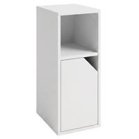 SCHRANK mit Türen 25/34/61,5 cm - Weiß, Holzwerkstoff (34/61.5/25cm) - SCENA LIVING